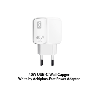 อะแดปเตอร์แปลงไฟ USB-C 40W สีขาว โดย Achiphus-Fast - Product Image 3