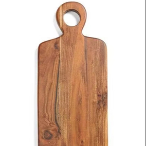 Tabla de cortar de madera con mango Tabla de cortar resistente Ideal para preparación de alimentos de cocina y uso doméstico EN VENTA - Product Image 1