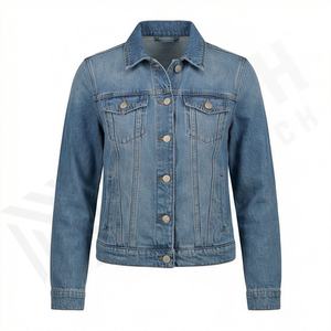 Ensemble veste et pantalon en jean pour femmes, décontracté, coupe slim, design personnalisé, jeans streetwear, tenue élégante, vêtements de mode, personnalisé - Product Image 1