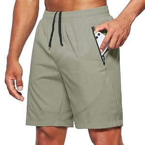 Pantalones Cortos Deportivos de Lona Sólida de Secado Rápido para Hombre, Alta Calidad, Personalizables, MOQ Bajo, Gran Venta - Product Image 1