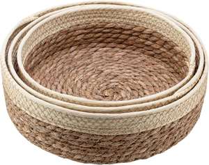 Panier rond en rotin 2026 pour organiser les fruits et le pain, servant de plateau décoratif, cadeau, pour le comptoir, la cuisine et la salle de bain - Product Image 3