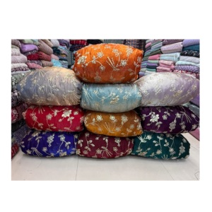 Perles de travail manuel avec séquence tissu de soie Fendy importé pour femmes tissus textile matière première tissu - Product Image 1