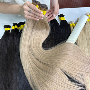 Vente en gros 100% Extensions de cheveux humains en vrac de haute qualité en couleurs vierges naturelles - Product Image 1