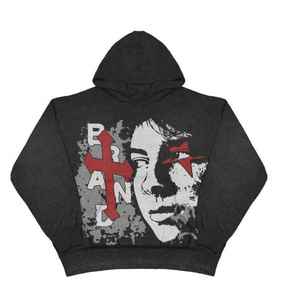 Survêtement d'hiver de haute qualité, style streetwear, 100% coton molletonné, coupe classique, couleur unie, sweat-shirts personnalisés pour hommes - Product Image 3