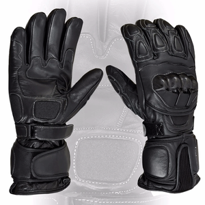 Biker Racers Genuine Cowhide Leather Gloves Waterproof Breathable High-quality Unisex Winter Printed Custom Team Name - Product Image 4