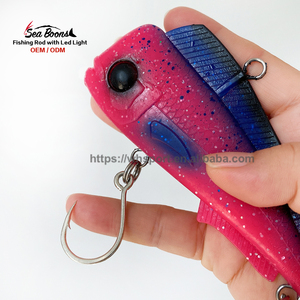 100g 120g <span class=keywords><strong>Soft</strong></span> Vibe Lure pesca isca molde plástico macio Água salgada Barramundi Vibração Bait <span class=keywords><strong>Soft</strong></span> Vibe iscas de pesca - Product Image 5