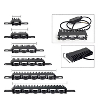 Feux de calandre LED, faisceau haut/bas, blanc/ambre, 1 à 6 lentilles, 9-80V DC, IP68, puce 3570, sans ventilateur, pour camion, SUV, tout-terrain