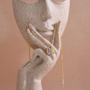 Mini collar familiar de piedra natal de Plata de Ley 925 de alta calidad, joyería personalizada de moda para mamá, regalo personalizado para cumpleaños - Product Image 4