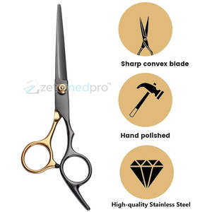 Durable Stainless Steel <b>Mustache</b> <b>Scissors</b> for Mens Grooming Mens Facial Hair <b>Scissors</b> <b>Mustache</b> and Beard Trimming Tool - Product Image 4
