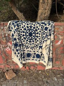 Colcha Suzani Bordada a Mano – Cubrecama de Algodón Colorido Inspirado en Uzbekistán, Ropa de Cama Bohemia con Parches, Estilo Vintage Hecho a Mano - Product Image 1