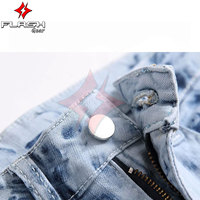 Collection Automne – Jean Skinny Unisexe Respirant, Pantalon Biker Extensible, Denim Déchiré et Vieilli, Style Streetwear Moderne pour Homme Toutes Saisons