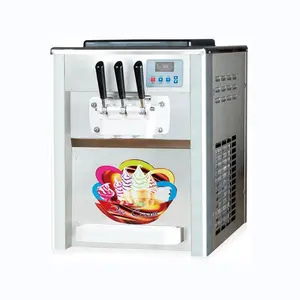 3 flavors commercial softy ice cream machine for sale