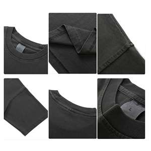 Streetwear Vintage Washed T Shirts Pour Hommes Pas Cher Vente en Gros Oversize Épais Coton Homme Acide T-Shirt Lavé Pour Les Hommes - Product Image 4