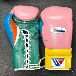 Gants de boxe de qualité supérieure, fabriqués sur mesure, à lacets, pour le Muay Thai, le kickboxing, l'entraînement, la compétition, la boxe - Product Image 3