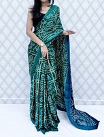 Sari indien traditionnel pour femme en soie Gajji de qualité supérieure, imprimé Bandhani, séchage rapide, tie-dye violet, pour fêtes, mariages et occasions festives