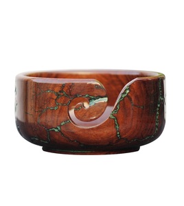 Yarn Bowl Wooden Lichtenberg Figure Resin Wooden Large Bowl for knitting Best <b>Gift</b> for <b>Mother</b> <b>Birthday</b> Christmas - Product Image 1