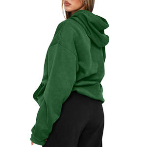 ODM 100% coton surdimensionné sérigraphié élégant femmes sweats coupe-vent en plein air mode Streetwear femmes sweats à capuche tricotés - Product Image 6