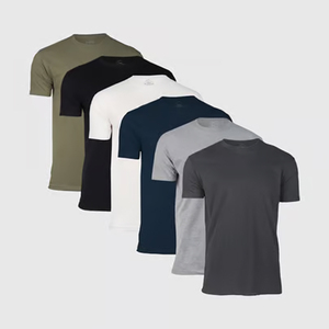T-shirt en coton Supima unisexe en coton plus doux pour les hommes T-shirt de couleur supérieure T-shirts à col rond en coton Pima pour hommes - Product Image 2