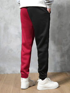 Pantalones de chándal informales de lona para hombre con logotipo personalizado, talla grande, cintura media, rectos 2025 - Product Image 2