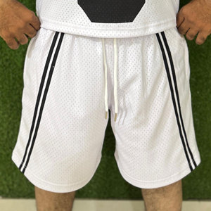 Pakistan Made Custom Logo Printed Breathable Summer Basketball Uniform Men High Quality Training <b>Knitted</b> Polyester Cotton Unisex - Product Image 4