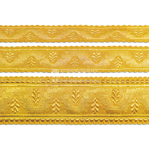 Vente en gros de lingots français de qualité supérieure uniforme de cérémonie or dentelle tresse de cérémonie/fil d'or en dentelle - Product Image 2