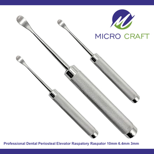 Elevador Periostal Dental Profesional, Raspador de Acero Inoxidable de Alta Calidad, 10mm, 6.4mm, 3mm, Instrumentos Personalizados - Product Image 2