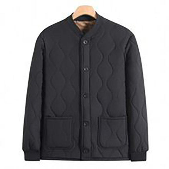 Blouson de baseball en velours de coton noir