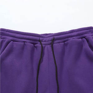 Survêtements en coton coupe ajustée pour hommes, modèle uni, écologique et personnalisé, pour le jogging d'été, Offre Spéciale en taille XL avec logo - Product Image 5