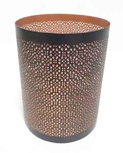 Support en métal rond en fer de qualité supérieure nouveau Design pot de bougie de couleur noire pour la décoration de salon à la main - Product Image 4