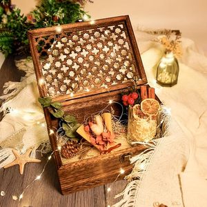 Cajas de regalo de madera maciza listas para enviar en rectángulo cuadrado y formas redondas diseñadas para un embalaje elegante y de lujo - Product Image 6