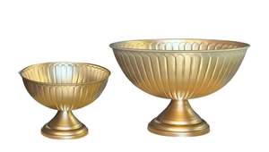 Jarrón de Flores Moderno Vintage de Hierro Dorado, Centro de Mesa para Bodas, Urna Antigua, Frutero, Diseño Floral, Resistente al Óxido - Product Image 3