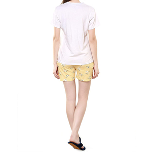 Haute qualité à la mode Street Wear nouveau Design été femmes Shorts ensemble 100% coton conçu femmes Twin ensemble à vendre - Product Image 4