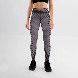Entrenamiento personalizado nuevo diseño sublimación impresión Leggings señoras mujeres apretado estampado Yoga pantalones con bolsillo - Product Image 3