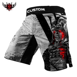Vente en gros Polyester MMA Shorts Respirant Léger Séchage Rapide Nouvelle Plaine Boxe Gym Formation Prix Bas Logo Personnalisé Imprimé - Product Image 5