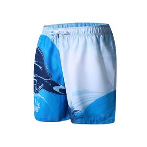 2025 Summer New Arrival Men's Casual Comfortable & Breathable 100% Polyester Shorts <b>Elastic</b> Waist Closure Custom Sublimation - Product Image 3