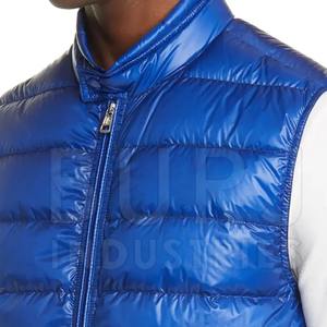100% Polyester personnalisé hommes veste d'hiver gilet excellent imperméable bouffant capuche amovible chaud grande taille sans manches thermique - Product Image 2