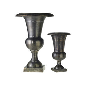 Aluminium Trophy Shape Flower Vase Silver Plated Home Decorative & <b>Table</b> top Flower <b>Pot</b> & Vase for Living Room Decoration - Product Image 3