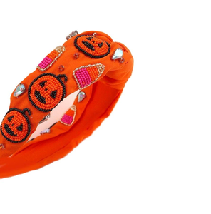 Diadema de Cuentas de Colores con Bordado, Estilo Bohemio, Diadema Bordada con Cuentas para Niñas - Product Image 4