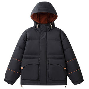 Veste matelassée coupe-vent pour homme avec logo personnalisé, en toile brillante de style canard, tendance 2024, vente en gros, 2026 - Product Image 1