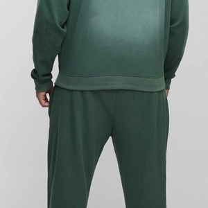 Conjunto de Sudadera con Capucha Bordada Extra Grande y Pantalones Holgados, Chándal Holgado de Algodón Grueso Personalizado para Hombre - Product Image 6