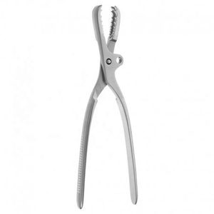 Fuente de alimentación Manual de instrumento médico Farabeuf de acero inoxidable alemán, base quirúrgica de sujeción de hueso largo dentado de 26,0 cm - Product Image 1