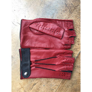 Guantes de Ciclismo de Medio Dedo para Hombre, Resistentes a los Golpes, Transpirables, para Bicicleta de Montaña, Deportivos, Unisex, de Cuero, de Pakistán - Product Image 3