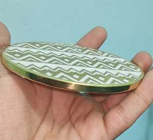 Posavasos de Mármol Natural de Forma Irregular Hechos a Mano de Lujo, Ecológicos, de 10 cm de Diámetro, para Mesa de Cocina - Product Image 2