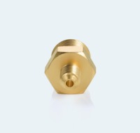 Unión reductora de abocardado SAE de 5/8 x 1/4 pulgadas, de latón forjado C360, con rosca de seguridad, conector recto UNF 7/8-14 7/16-20 para HVAC