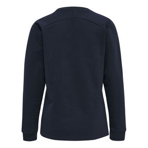 Jersey de cuello redondo de algodón transpirable ligero, sudadera para mujer, sudadera informal de manga larga de gran tamaño de longitud corta - Product Image 3