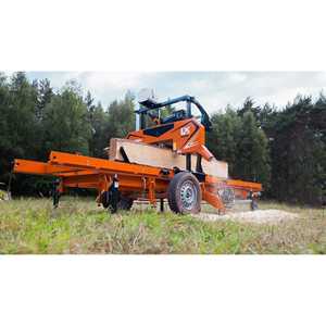 LX50SUPER Mobile Trailer Bandsaw Sawmill for On-Site <b>Log</b> Lumber and Timber <b>Cutting</b> - Product Image 2