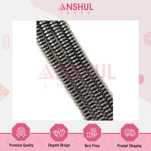 Precio directo de fábrica Elegante Hermoso diseño Metálico Gris Hematita suelta Rondelle Beads Strands para hacer pulseras - Product Image 4