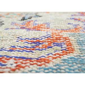 Alfombras de Lana Anudadas a Mano en Rojo Anaranjado Estilo Boho Pae-3247 para Habitación Juvenil, Diseño Abstracto de Medallón para Pasillo, Rectangular para el Hogar - Product Image 3