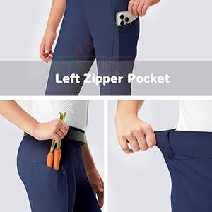 Leggings d'équitation pour femmes en gros, pantalon d'équitation à maintien complet, pantalon d'équitation pour enfants avec genouillères, imperméable, coupe-vent, en spandex/polyester - Product Image 3