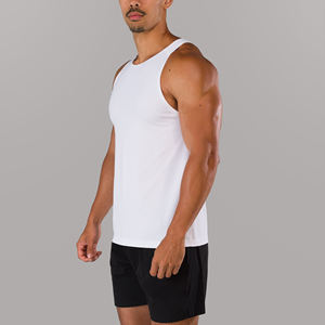 Vente en gros Respirant Lavé 100% Coton Gym Débardeur Logo Personnalisé Sports Workout Fitness Training Activewear Sans Manches pour Hommes - Product Image 4